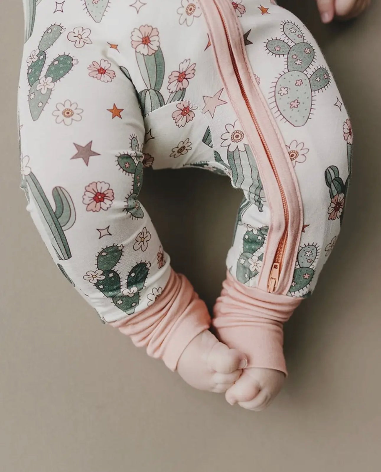 Cactus Flower | Bamboo Baby Zippy Romper