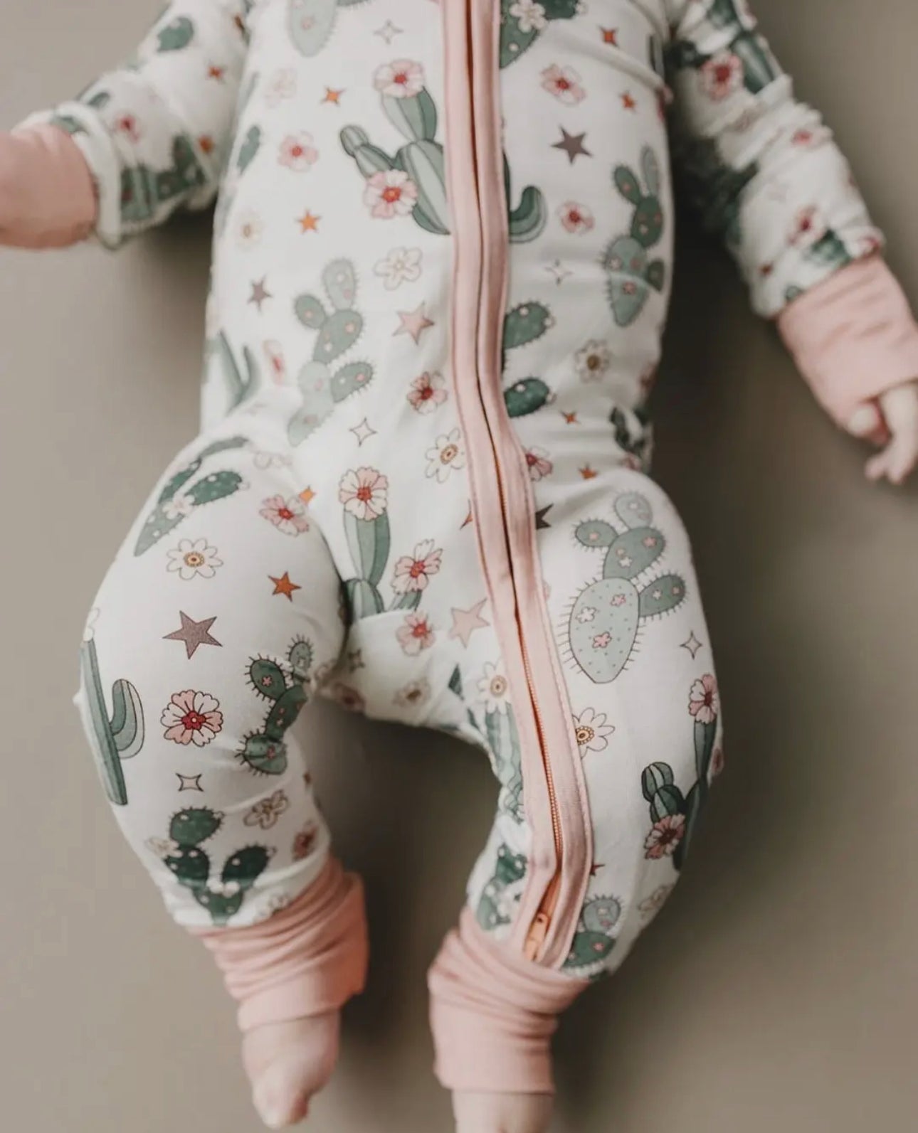 Cactus Flower | Bamboo Baby Zippy Romper